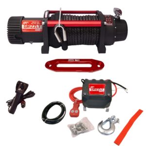 Troliu electric 9500lbs (4310kg) grizzly winch cu cablu sintetic