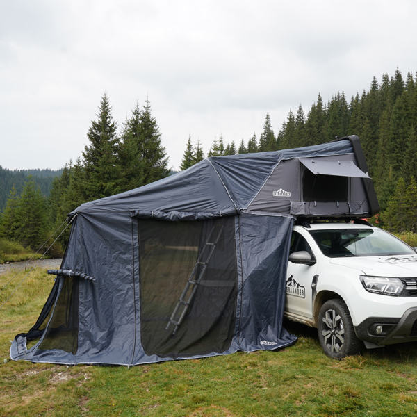 Anexa cort auto Overlander Discover MAX 1.6m x 2.1m cu Sky Roof - imagine 7